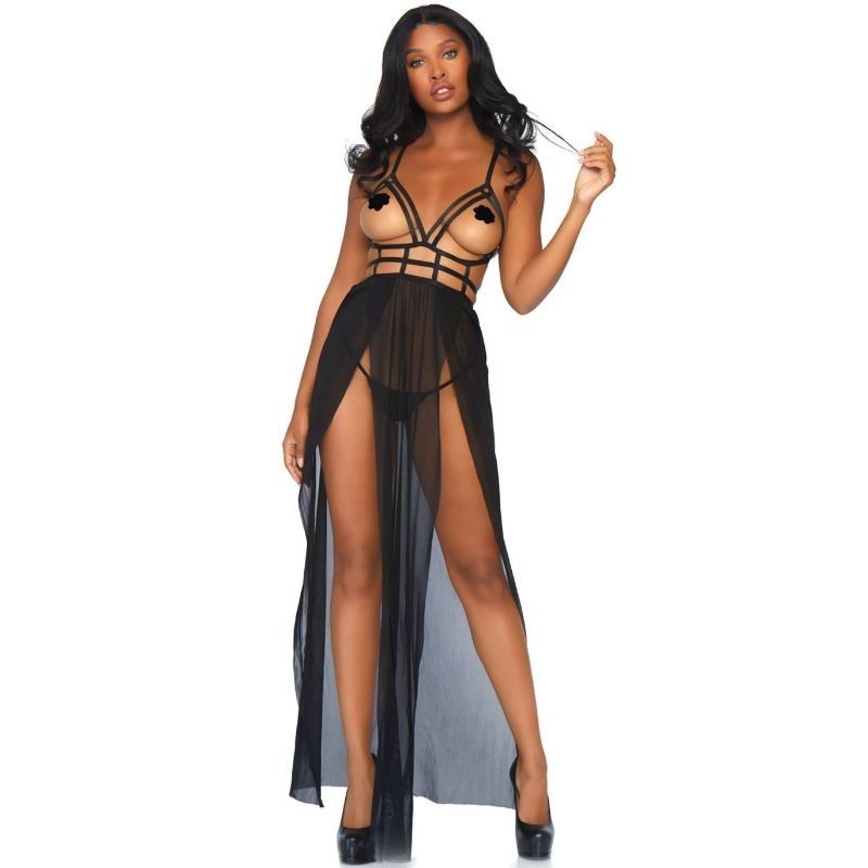 robe maxi cage et string s-m robe maxi cage et string s-m