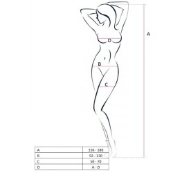 femme bs053 bodystocking noir taille unique