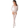 femme bs055 bodystocking blanc taille unique