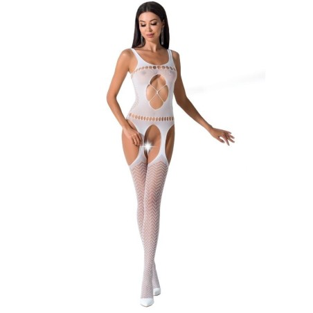 femme bs057 bodystocking blanc taille unique