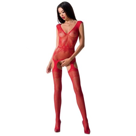 femme bs062 bodystocking rouge taille unique