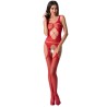 femme bs057 bodystocking rouge taille unique