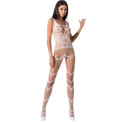 femme bs058 bodystocking blanc taille unique