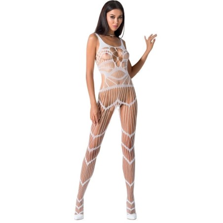 femme bs058 bodystocking blanc taille unique