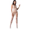 femme bs058 bodystocking blanc taille unique