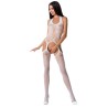 femme bs059 bodystocking blanc taille unique