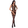 femme bs066 bodystocking noir taille unique