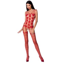 femme bs067 bodystocking rouge taille unique