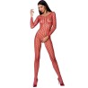 femme bs068 bodystocking rouge taille unique