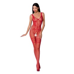 femme bs069 bodystocking rouge taille unique