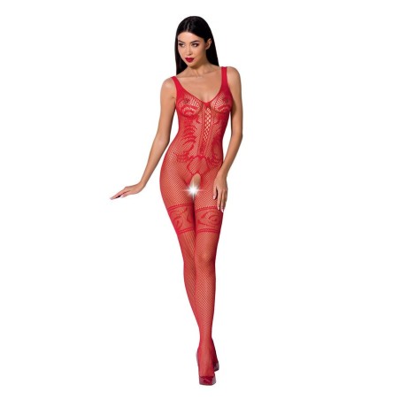 femme bs069 bodystocking rouge taille unique