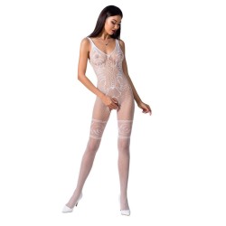 femme bs069 bodystocking blanc taille unique