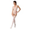 femme bs051 bodystocking blanc