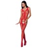 femme bs072 bodystocking taille unique rouge