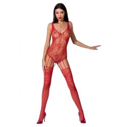 femme bs074 bodystocking taille unique rouge