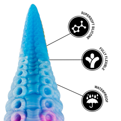 gode tentacle bleu phorcys petite taille