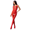 femme bs078 bodystocking taille unique rouge