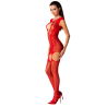 femme bs082 bodystocking rouge taille unique