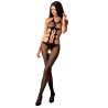 femme bs084 bodystocking noir taille unique