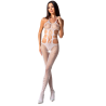 femme bs084 bodystocking blanc taille unique