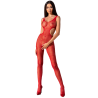femme bs085 bodystocking rouge taille unique