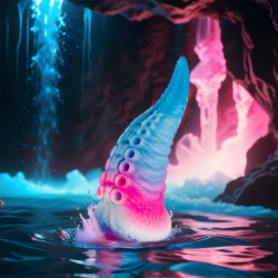 gode tentacle bleu phorcys petite taille