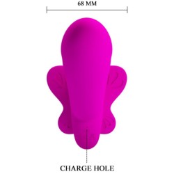 vibrateur double strap-on valerie 12 vibrations violet