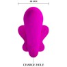 vibrateur double strap-on valerie 12 vibrations violet
