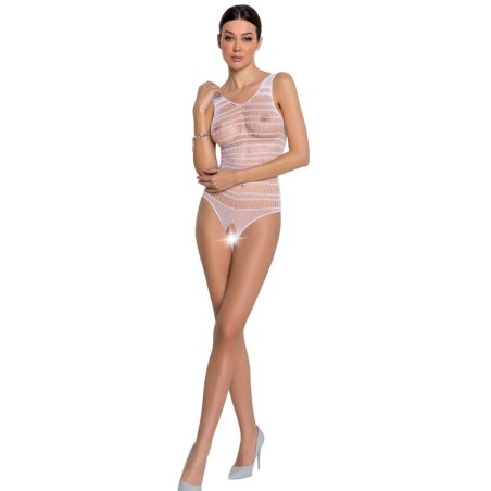 femme bs086 bodystocking blanc taille unique