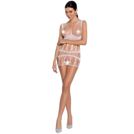 femme bs089 bodystocking blanc taille unique