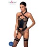 amanda corset en cuir écologique s-m