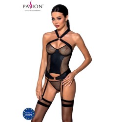 amanda corset cuir écologique l-xl
