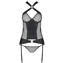 amanda corset cuir écologique l-xl