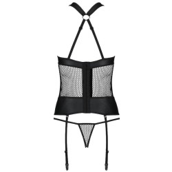 amanda corset cuir écologique l-xl