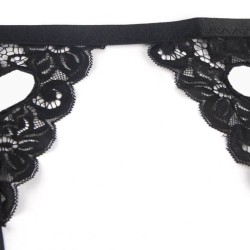 set ensemble trois pièces soutien-gorge + porte-jarretelle + string l-xl