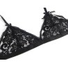 set ensemble trois pièces soutien-gorge + porte-jarretelle + string l-xl