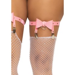 jarratière haute en cuir végétalien taille unique - rose