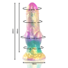 gode iris avec testicules arc-en-ciel de plaisir