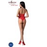 bs094 bodystocking rouge taille unique