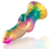 gode iris avec testicules arc-en-ciel de plaisir