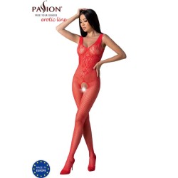 bs098 bodystocking rouge taille unique
