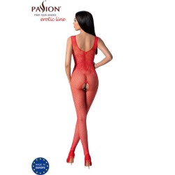 bs098 bodystocking rouge taille unique