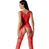 bs099 bodystocking rouge taille unique