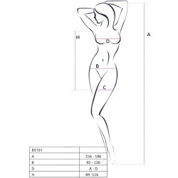 bs101 bodystocking rouge taille unique