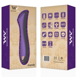 vibrateur rechargeable en silicone mandy point "k"