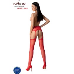 s028 bas rouges avec jarretière taille unique