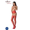 s030 bas rouges avec jarretière taille unique