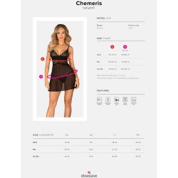 ensemble chemeris badydoll & thong xs-s