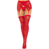 cuisses dentelles & jarretelles rouge