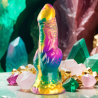 gode iris avec testicules arc-en-ciel de plaisir